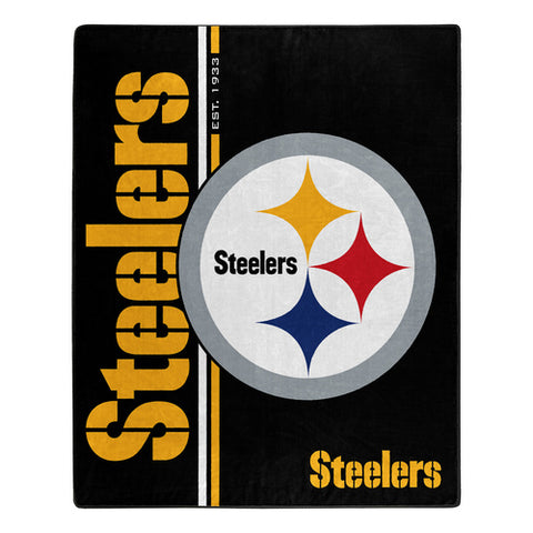 Pittsburgh Steelers Blanket 50x60 Raschel Restructure Design