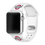 Ohio State Buckeyes White Apple Watch Band