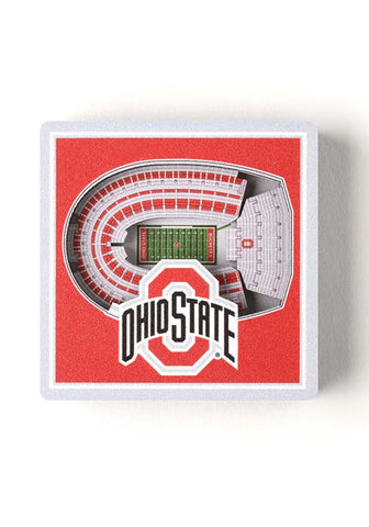 Ohio State Buckeyes 3D Stadium View Magnet