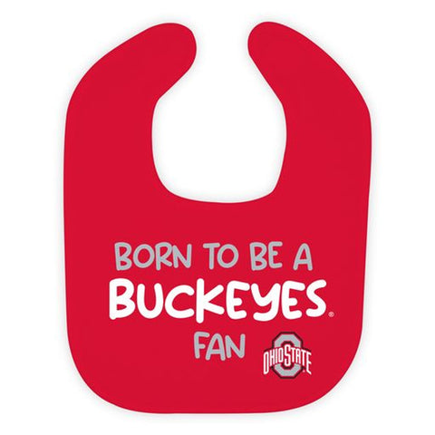 Ohio State Buckeyes Little Fan Printed Bib