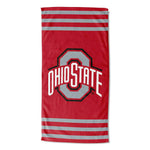 Ohio State Buckeyes Stripes Beach Towel
