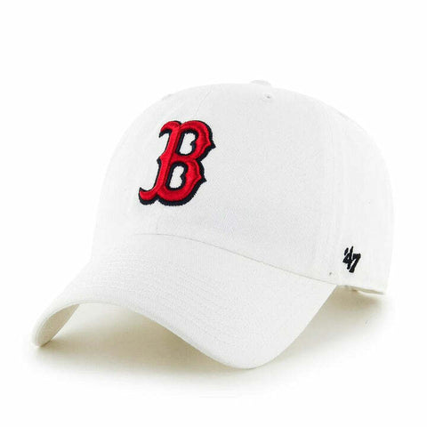 Boston Red Sox White 47 Clean Up Cap