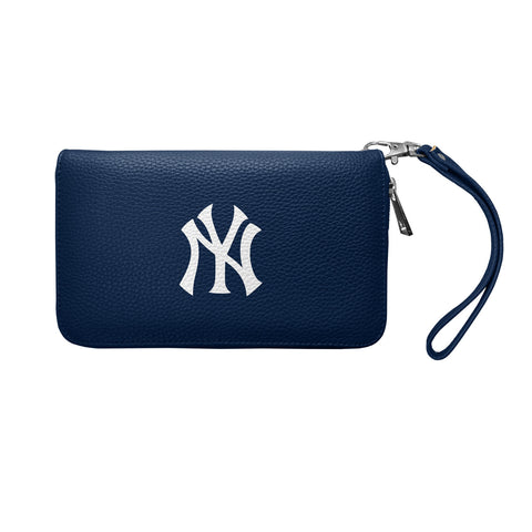 New York Yankees Zip Organizer Wallet Pebble
