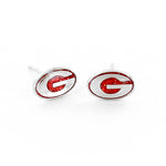 Georgia Bulldogs Glitter Post Earrings