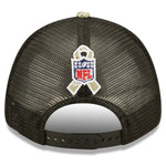 Dallas Cowboys Men's New Era Black/Camo 2022 Salute To Service 9FORTY Snapback Trucker Hat