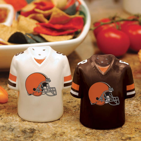 Cleveland Browns Gameday Ceramic Salt and Pepper Shakers