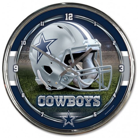 Dallas Cowboys Chrome Clock