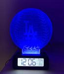 Los Angeles Dodgers LED 3D Illusion Alarm Clock