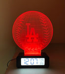 Los Angeles Dodgers LED 3D Illusion Alarm Clock