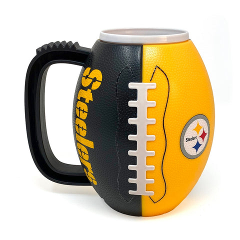 Pittsburgh Steelers 24 oz. Football Shaped Beverage Mug