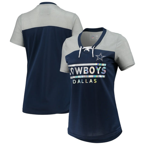 Dallas Cowboys Womens Enforcer Lace Up Tee