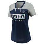 Dallas Cowboys Womens Enforcer Lace Up Tee