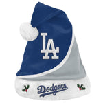 Los Angeles Dodgers FOCO Team Logo Colorblock Santa Hat