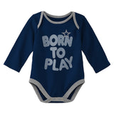 Dallas Cowboys Born To Play Two-Pack Long Sleeve Bodysuit Set