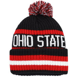 Ohio State Buckeyes '47 Bering Cuffed Knit Hat with Pom - Black