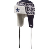 Dallas Cowboys New Era Knit Trapper Hat - Navy