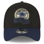 Dallas Cowboys Men's New Era Black/Navy 2022 Salute To Service 39THIRTY Flex Hat