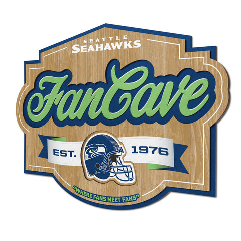 Seattle Seahawks 3D Fan Cave Sign