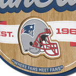 New England Patriots 3D Fan Cave Sign