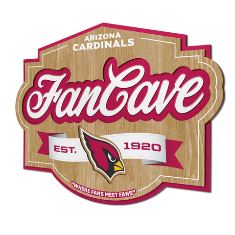 Arizona Cardinals 3D Fan Cave Sign