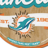 Miami Dolphins 3D Fan Cave Sign
