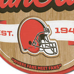 Cleveland Browns 3D Fan Cave Sign