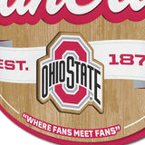 Ohio State Buckeyes 3D Fan Cave Sign