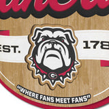 Georgia Bulldogs 3D Fan Cave Sign