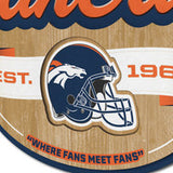 Denver Broncos 3D Fan Cave Sign
