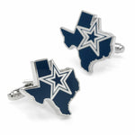 Dallas Cowboys State Shaped Cufflinks