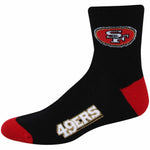San Francisco 49ers Dual-Color Logo Crew Socks