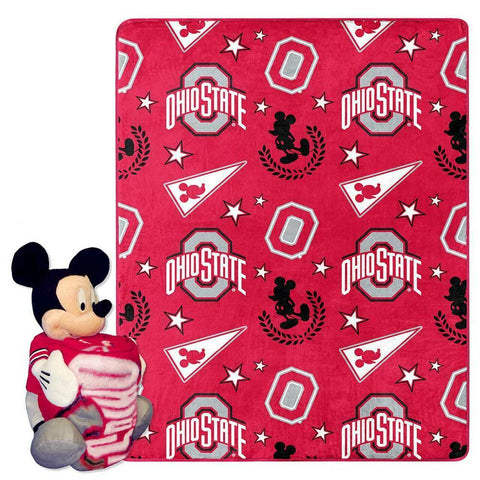 Ohio State Buckeyes Mickey Mouse Hugger Blanket