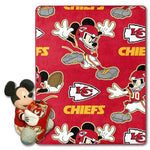 Kansas City Chiefs Mickey Mouse Hugger Blanket