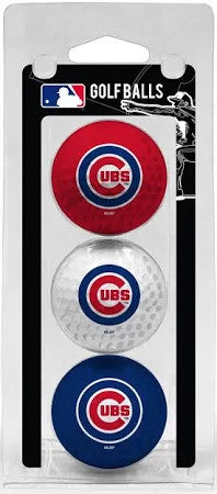 Chicago Cubs 3-Pack Golf Balls