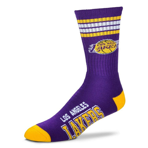 Los Angeles Lakers 4 Stripe Deuce Socks