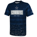 Dallas Cowboys Men's New Era Navy Combine Authentic Sweep T-Shirt