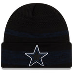 Dallas Cowboys New Era 2021 NFL Sideline Tech Cuffed Knit Hat - Black