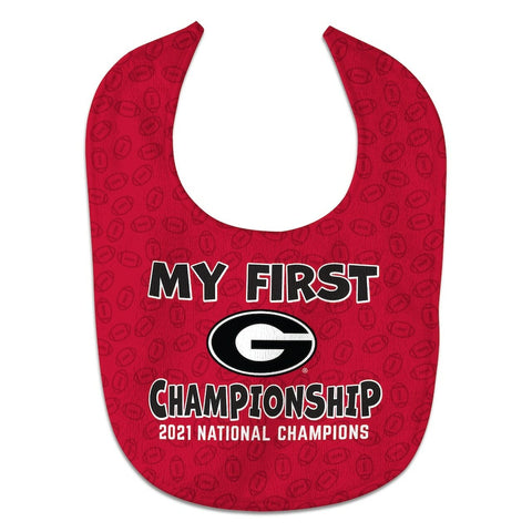 Georgia Bulldogs WinCraft Infant College Football Playoff 2021 National Champions All Pro Baby Bib - Red