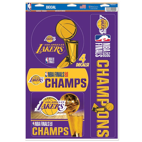 Los Angeles Lakers WinCraft 2020 NBA Finals Champions 11''x 17'' Multi-Use Decal Sheet
