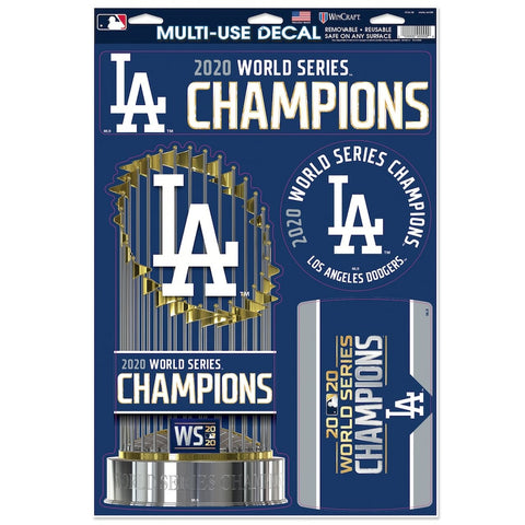 Los Angeles Dodgers WinCraft 2020 World Series Champions 11'' x 17'' Multi-Use Decal Sheet