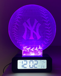 New York Yankees MLB LED 3D Illusion Alarm Clock